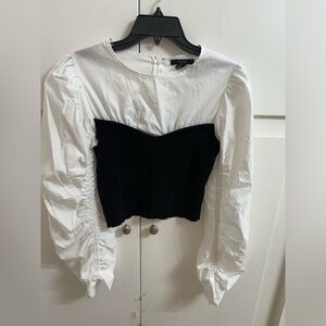 Black-and-white new forever 21 size medium shirt